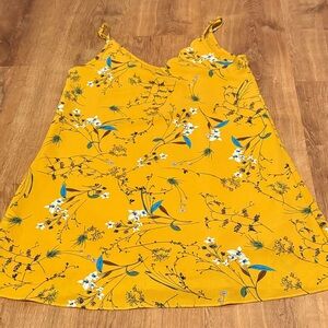 Space 46 Boutique Yellow Floral Mini Dress